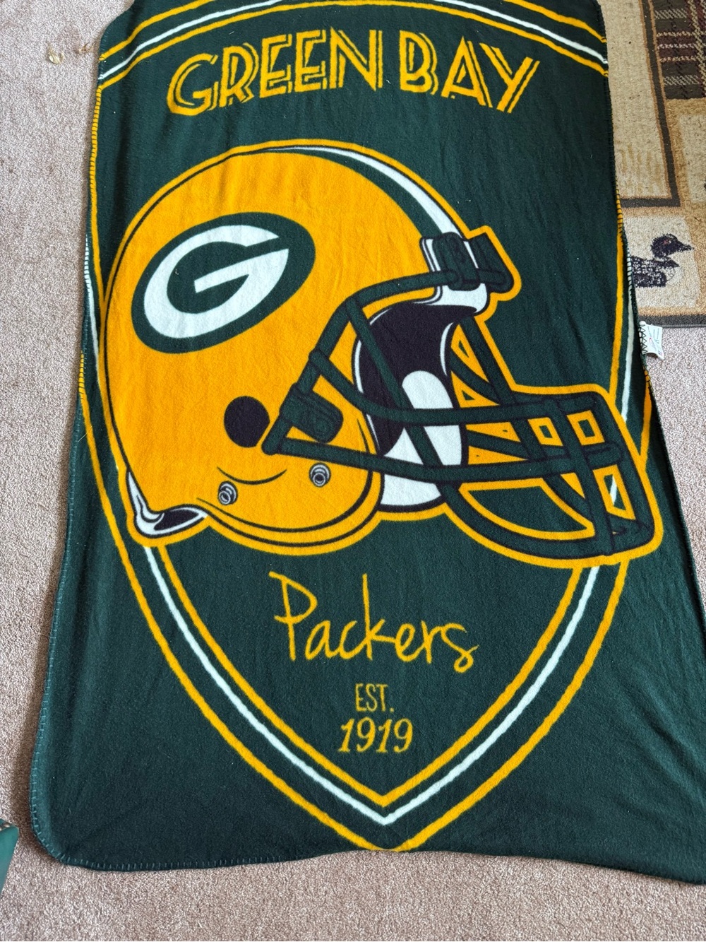 Green Bay Packers Green Blanket Northwest Company 60x38